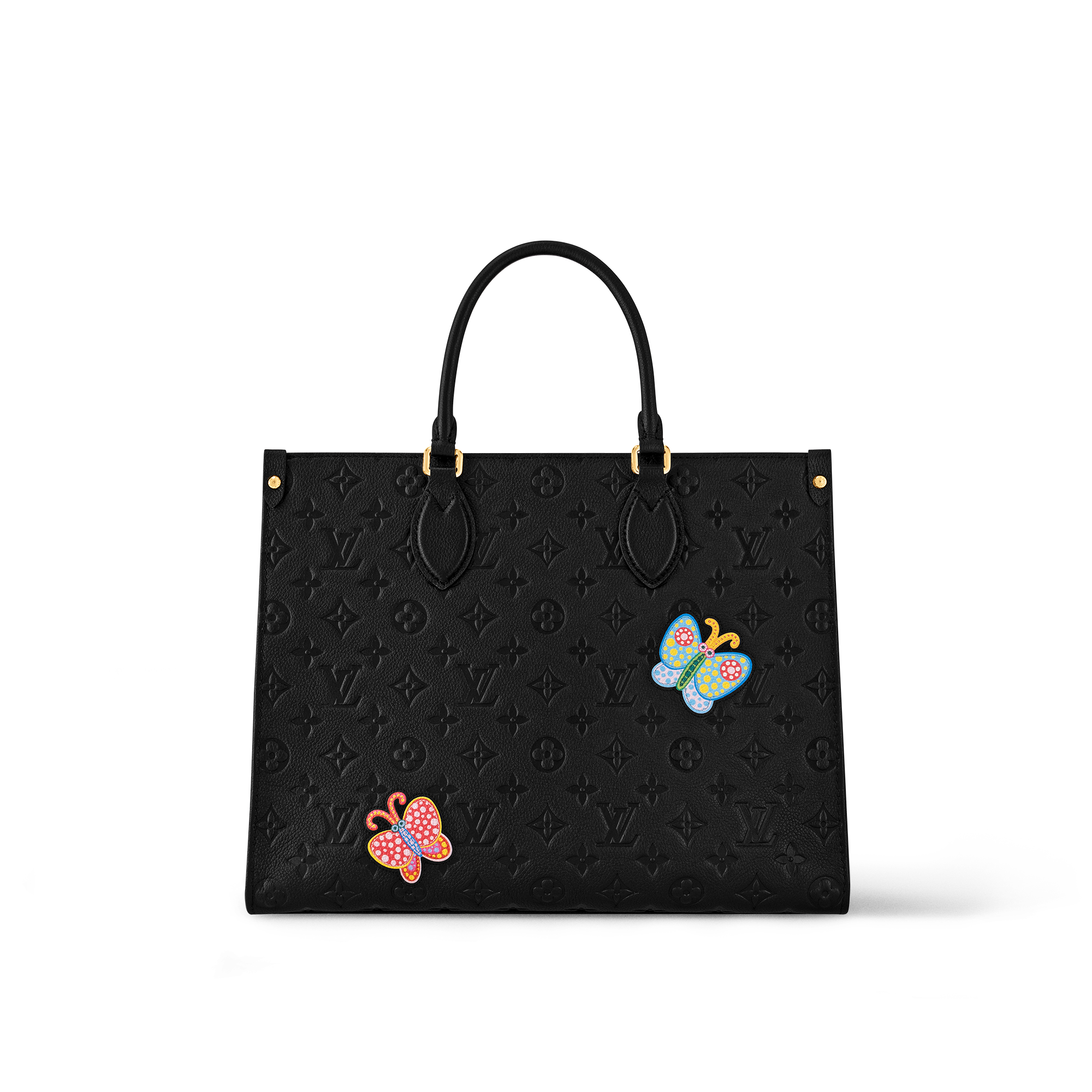 Lv X Yk Onthego Mm Monogram Empreinte Tas Tangan Louis Vuitton 7534